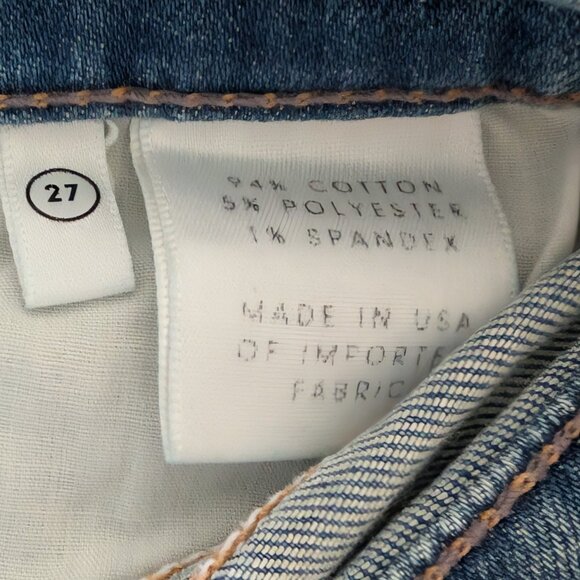 Grlfrnd Womens NWT Size 27 Kendall High Rise Distressed Medium Wash Denim Jeans - Picture 11 of 12